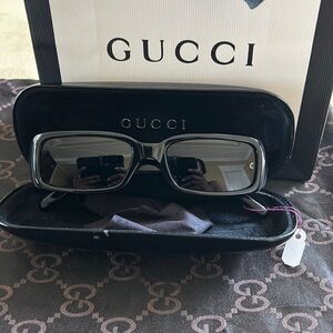 Gucci Sunglasses.. Rare… Vintage…Authentic..Red and Green Stripe around lenses